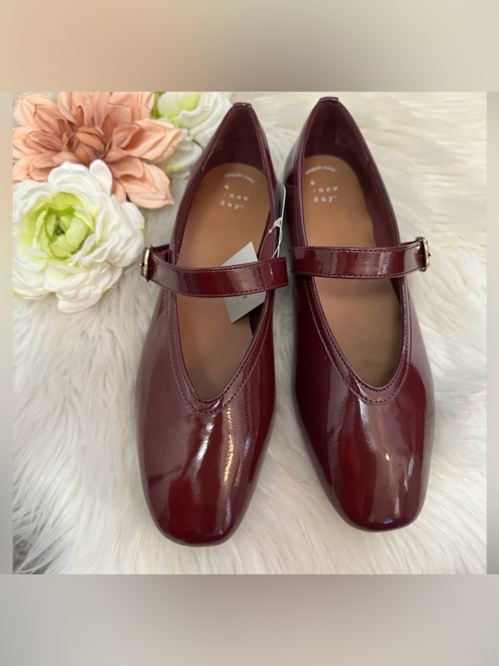 Burgundy Buckle Mary Jane Flats NEW! FIRM!! 50% Off Likes Ignored!